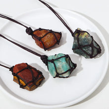 Load image into Gallery viewer, Raw Crystal Pendant Necklace