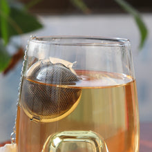 Load image into Gallery viewer, Stainless Steel Tea Cage with Heart Crystal