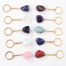 Load image into Gallery viewer, Tumbled Crystal Keychain