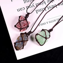 Load image into Gallery viewer, Raw Crystal Pendant Necklace