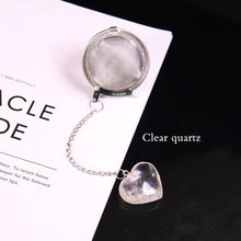 Load image into Gallery viewer, Stainless Steel Tea Cage with Heart Crystal
