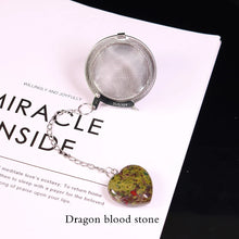 Load image into Gallery viewer, Stainless Steel Tea Cage with Heart Crystal