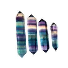 Load image into Gallery viewer, Rainbow Fluorite Double Point (1 piece)