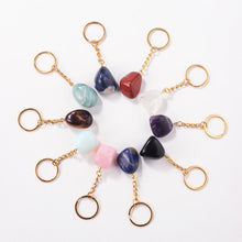 Load image into Gallery viewer, Tumbled Crystal Keychain