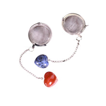 Load image into Gallery viewer, Stainless Steel Tea Cage with Heart Crystal