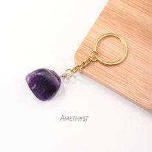Load image into Gallery viewer, Tumbled Crystal Keychain