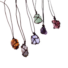 Load image into Gallery viewer, Raw Crystal Pendant Necklace