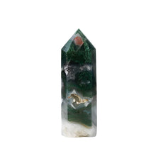 Load image into Gallery viewer, Moss Agate Crystal Point