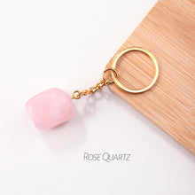 Load image into Gallery viewer, Tumbled Crystal Keychain