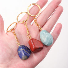 Load image into Gallery viewer, Tumbled Crystal Keychain