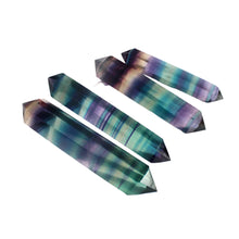 Load image into Gallery viewer, Rainbow Fluorite Double Point (1 piece)