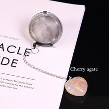 Load image into Gallery viewer, Stainless Steel Tea Cage with Heart Crystal