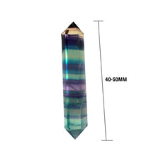 Load image into Gallery viewer, Rainbow Fluorite Double Point (1 piece)