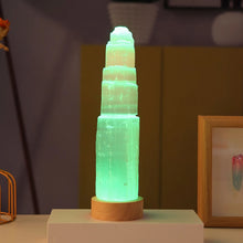 Load image into Gallery viewer, Selenite Tower Lamp