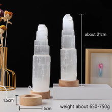 Load image into Gallery viewer, Selenite Tower Lamp