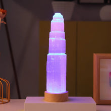 Load image into Gallery viewer, Selenite Tower Lamp