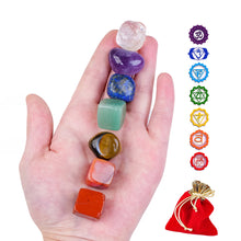 Load image into Gallery viewer, 7 Chakra Tumbled Crystals